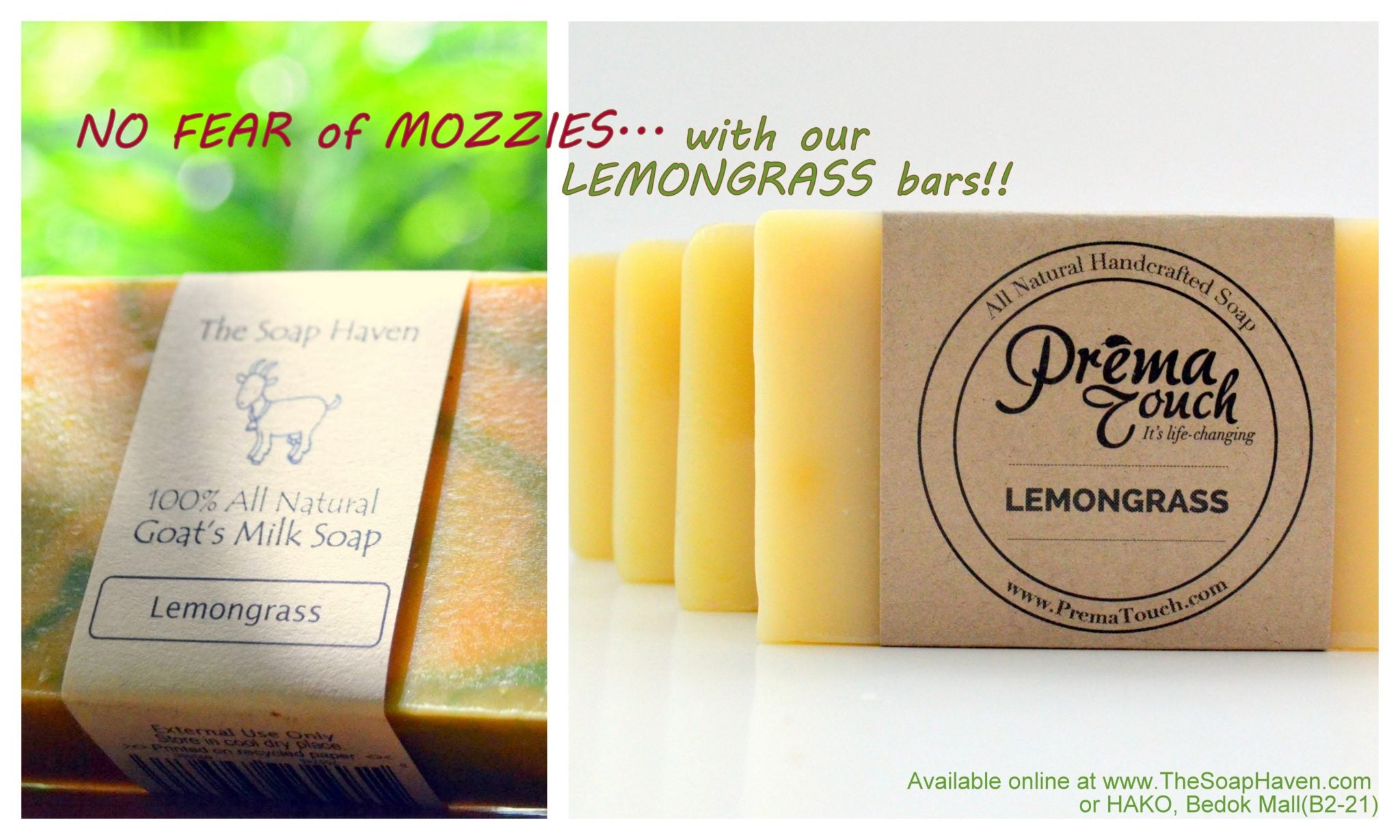 Mozzies-No fear- Lemongrass bars