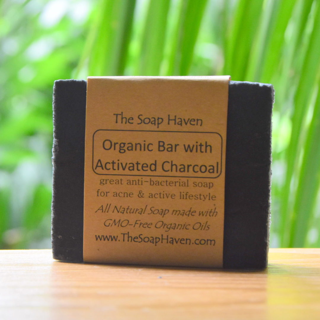 The Soap Haven Activated Charcoal Organic Soap detox acne pimples