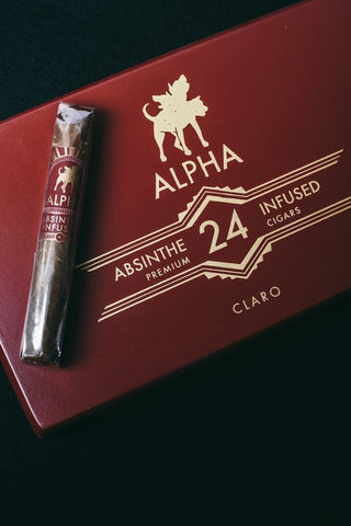 Alpha Absinthe Infused Claro cigars