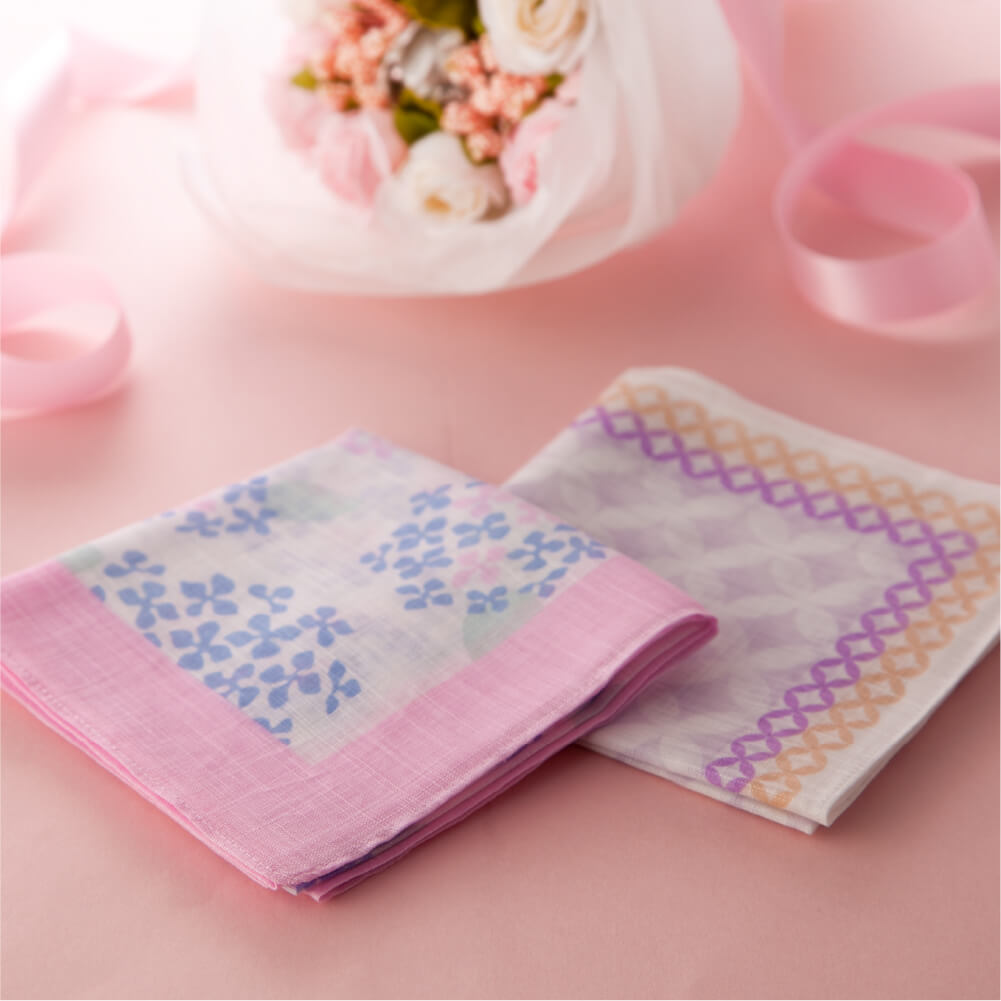 Auspicious Pattern Handkerchief Fushiito Woven [Mail Delivery Available] Nadeshiko Gift Present Gauze Children Farewell Party Petit Gift Small Gift Cherry Blossom Wrapping Original Lucky Gift Family Celebration New Year's Greetings Auspicious Good Luck Pattern Omen Gift Farewell Item Return White Day