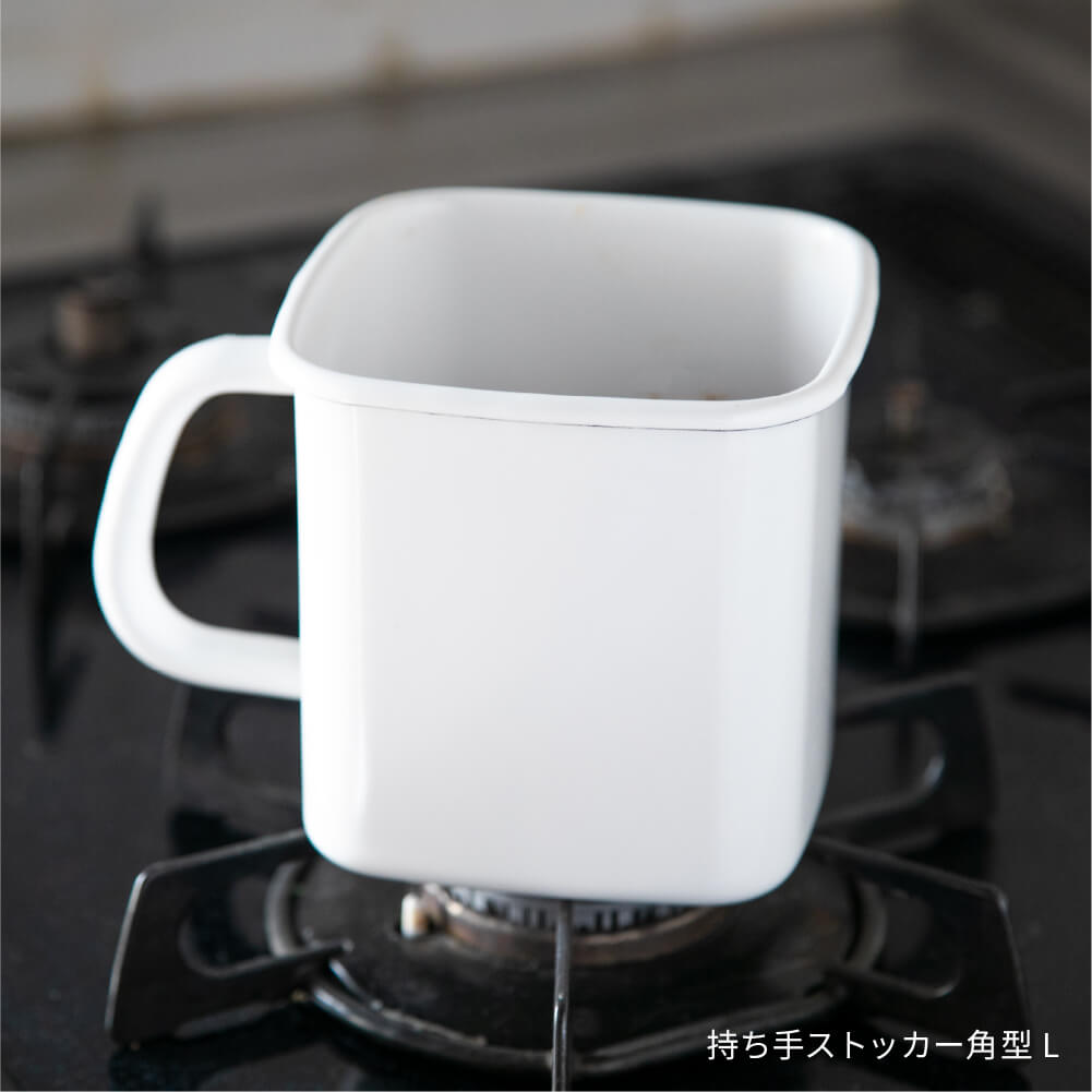 野田琺瑯 スクエアM 800ml WS-M ホワイトシリーズ 保存容器 キャニスター 日本製 シール蓋付 耐熱 保温 食洗機 直火 オーブン 冷蔵庫 ホーロー ほうろう シンプル おしゃれ 白 メーカー キッチン 調理道具 おかず つくおき 作り置き デザート フルーツ