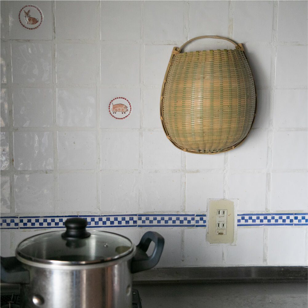 Gomakochi Umakozaru Bamboo Basket Made in Japan Drainer Basket Rustproof Durable Boiled Kitchen Interior