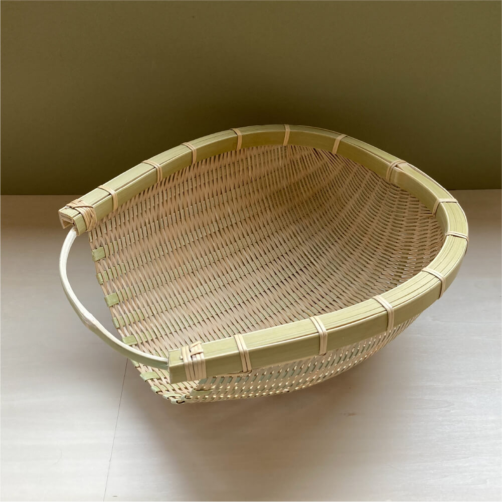 Gomakochi Umakozaru Bamboo Basket Made in Japan Drainer Basket Rustproof Durable Boiled Kitchen Interior