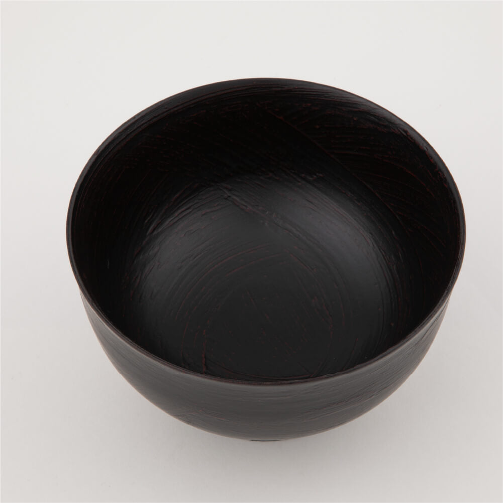 Atsuo Yamagishi Hakata soup bowl Lacquer coating Handmade Japanese food Bowl Soup bowl Tableware Lacquerware Vessel Ichiju Ichisai Hakeme Akebono Negoro Black lacquer Vermilion lacquer Bowl Rice bowl Halle day Tableware Wooden Fukui prefecture Luxury Easy to drink