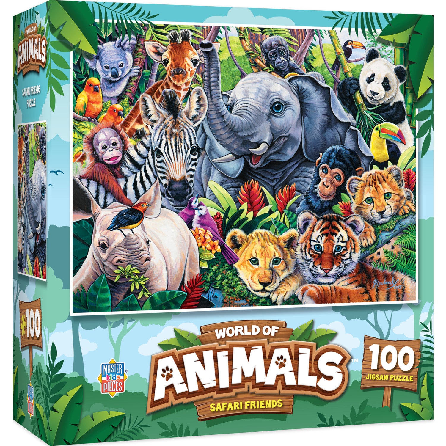 World of Animals - Reptile Friends 100 Piece Puzzle