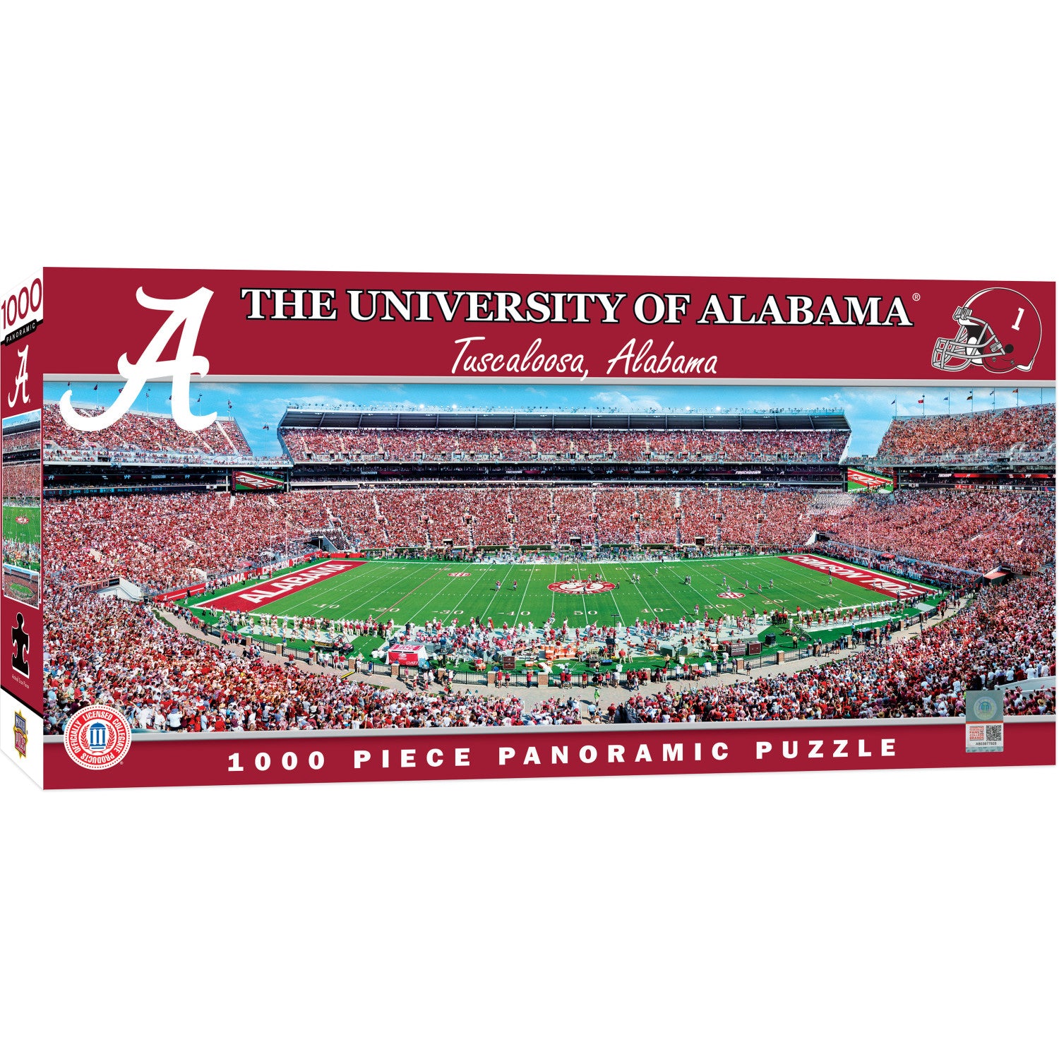 Alabama Crimson Tide - 1000 Piece Panoramic Puzzle - Center View