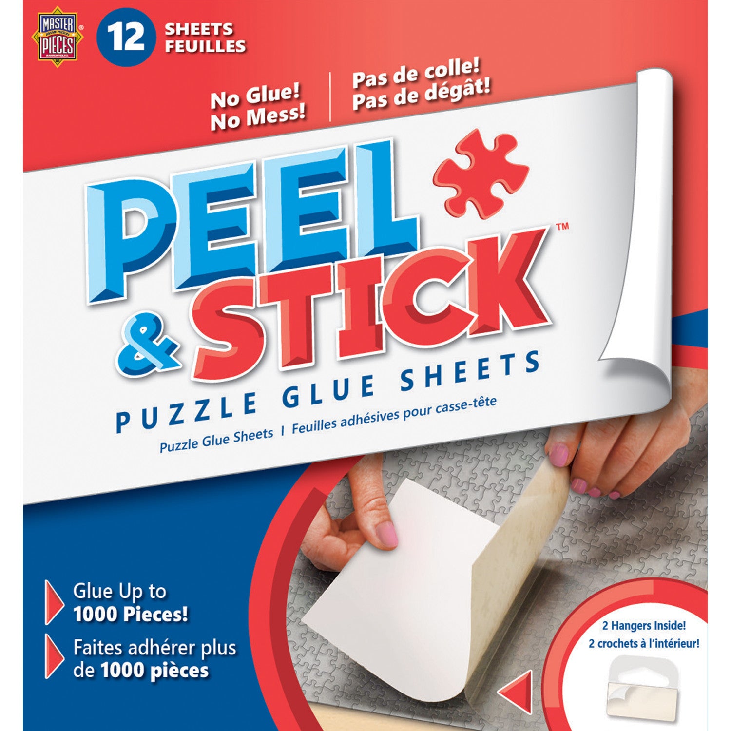 PuzzleWorx Easy-On Applicator Puzzle Glue, Pack of 2, Non Toxic Clear