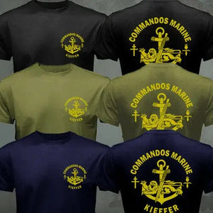 French navies Special Forces Commandos Marine Marins Men T-shirt Casual  O-Neck Men Clothing - Just Me & You Designs