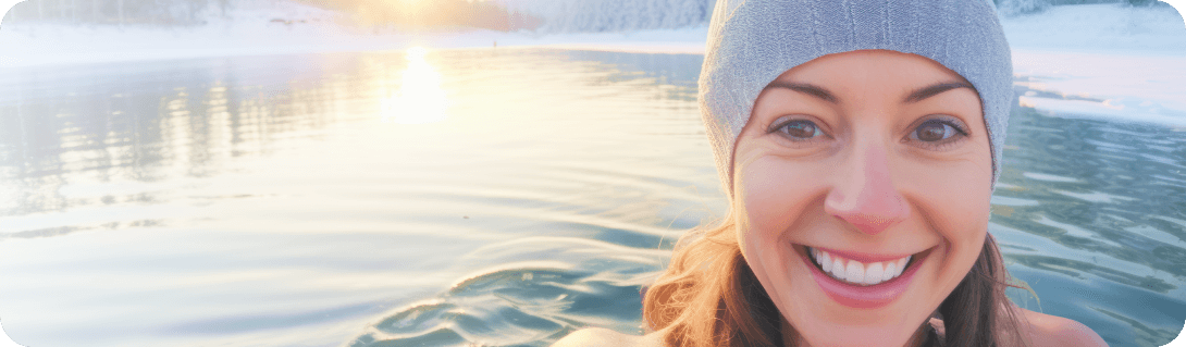 Women in front of water