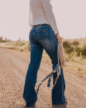 CC  Western Magie Mid Rise Trouser Jean Dark Wash - Copper & Lace Western Boutique