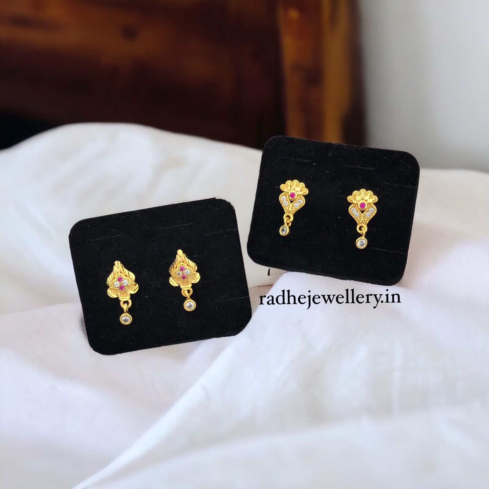 1 grams Daily wear Stud Earring Designs with Price #goldjewellery - YouTube