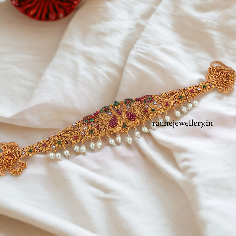 gold Plain hip belt for women saree Adjustable Indian waist belt [SIZE –  Radhe jewellery