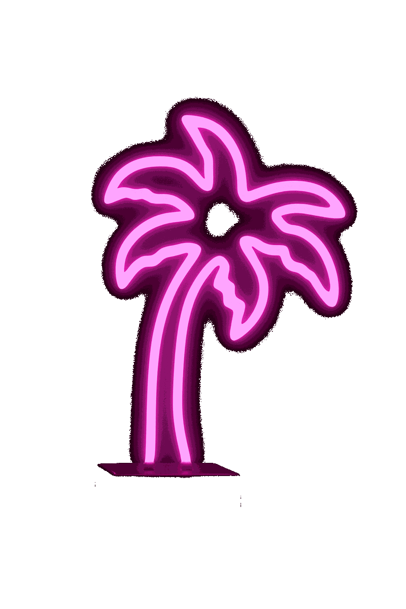 Neon Palm Tree