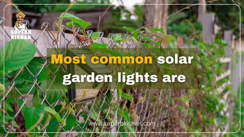 The most common Solar garden lights are