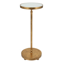 Henzler Gold Circle Accent Table