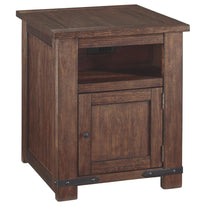 Budmore End Table with USB Ports & Outlets