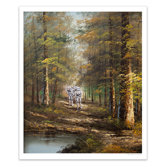 A Walk In The Woods - PRINT – Upcycled Vintage Art