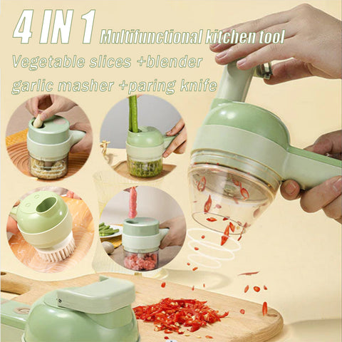 Electric Vegetable Slicer Kitchen Fruit Salad - OfficaillTonvu