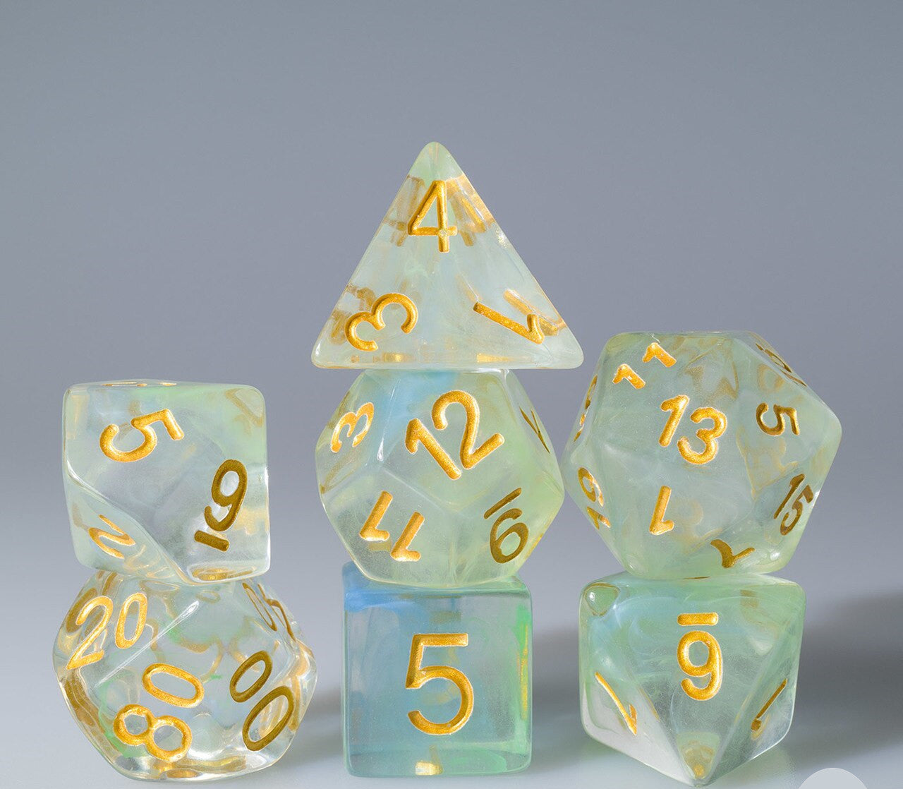 Nyx Awaits: Kraken Lux 14pc Sharp Edge Dice – Kraken Dice