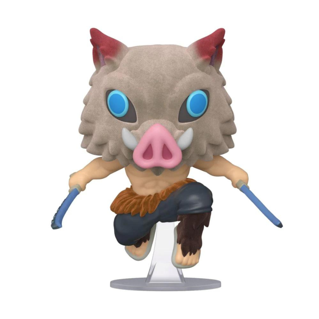 POP! Animation: Demon Slayer - Inosuke Hashibira (Flocked) #875 (Chalice Collectibles Exclusive)