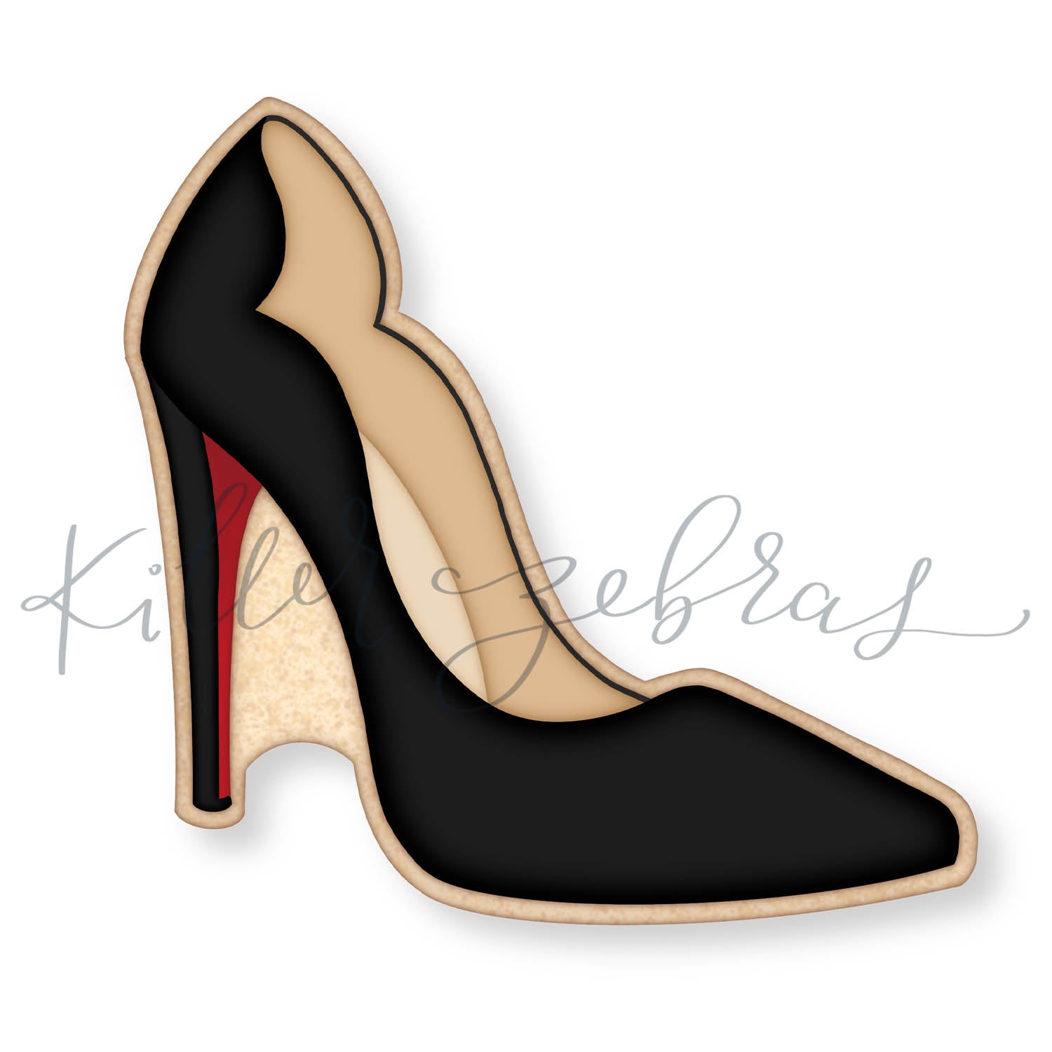 red bottom high heels svg