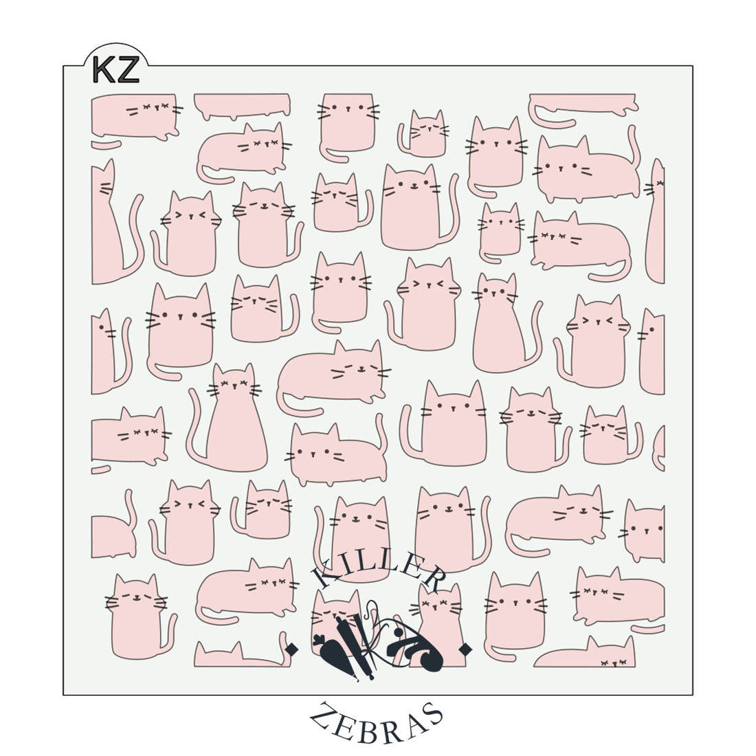 Nesting Rectangles Cutter Set - Killer Zebras