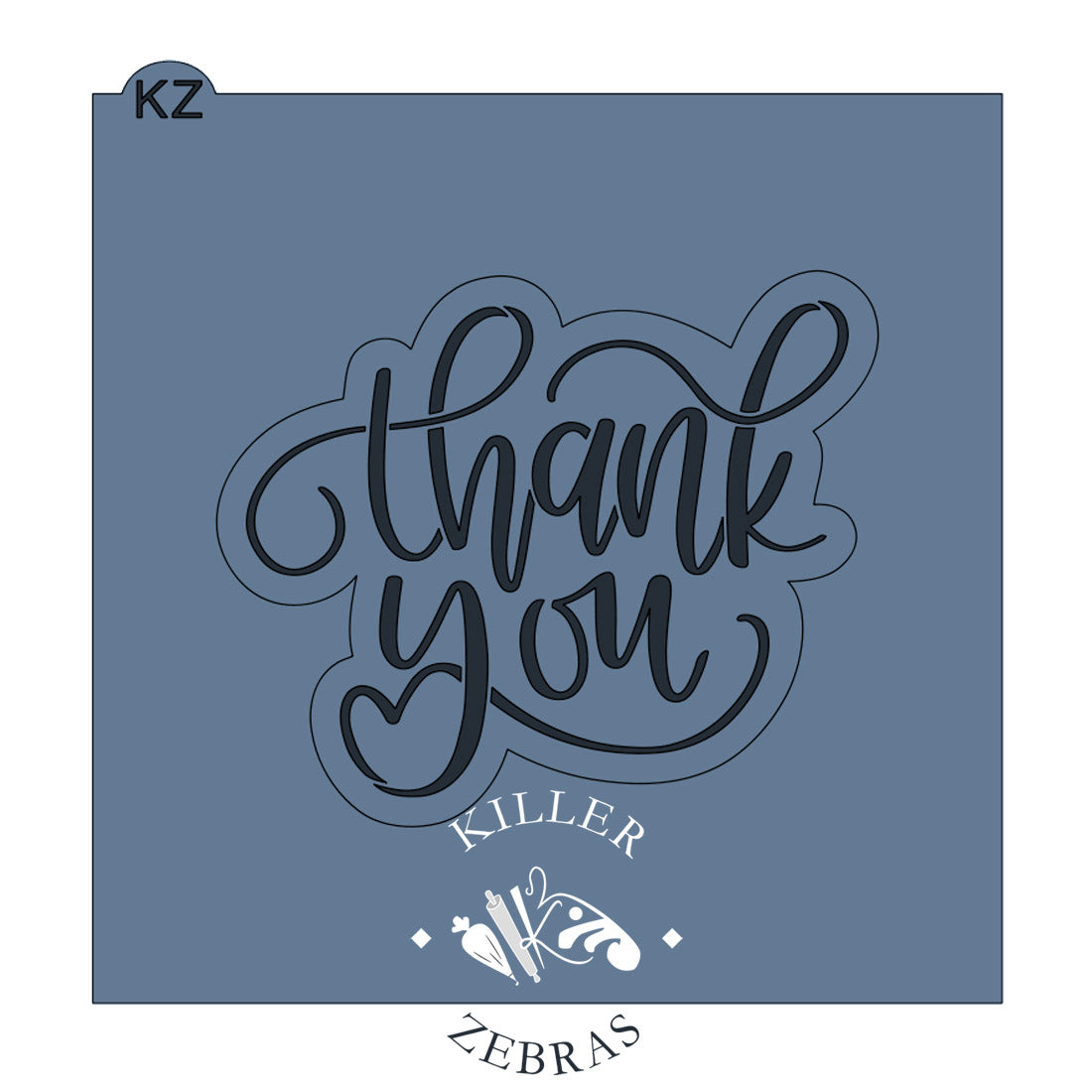 Thank you sticker Hand lettered, Zazzle