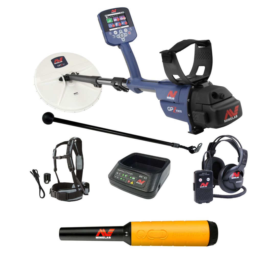Minelab GPZ 7000 Gold Metal Detector With Pro Find 40 PinPointer