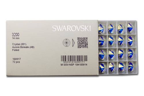 SWAROVSKI3200 Rivoli SEW-ON - 14mm - Crystal AB