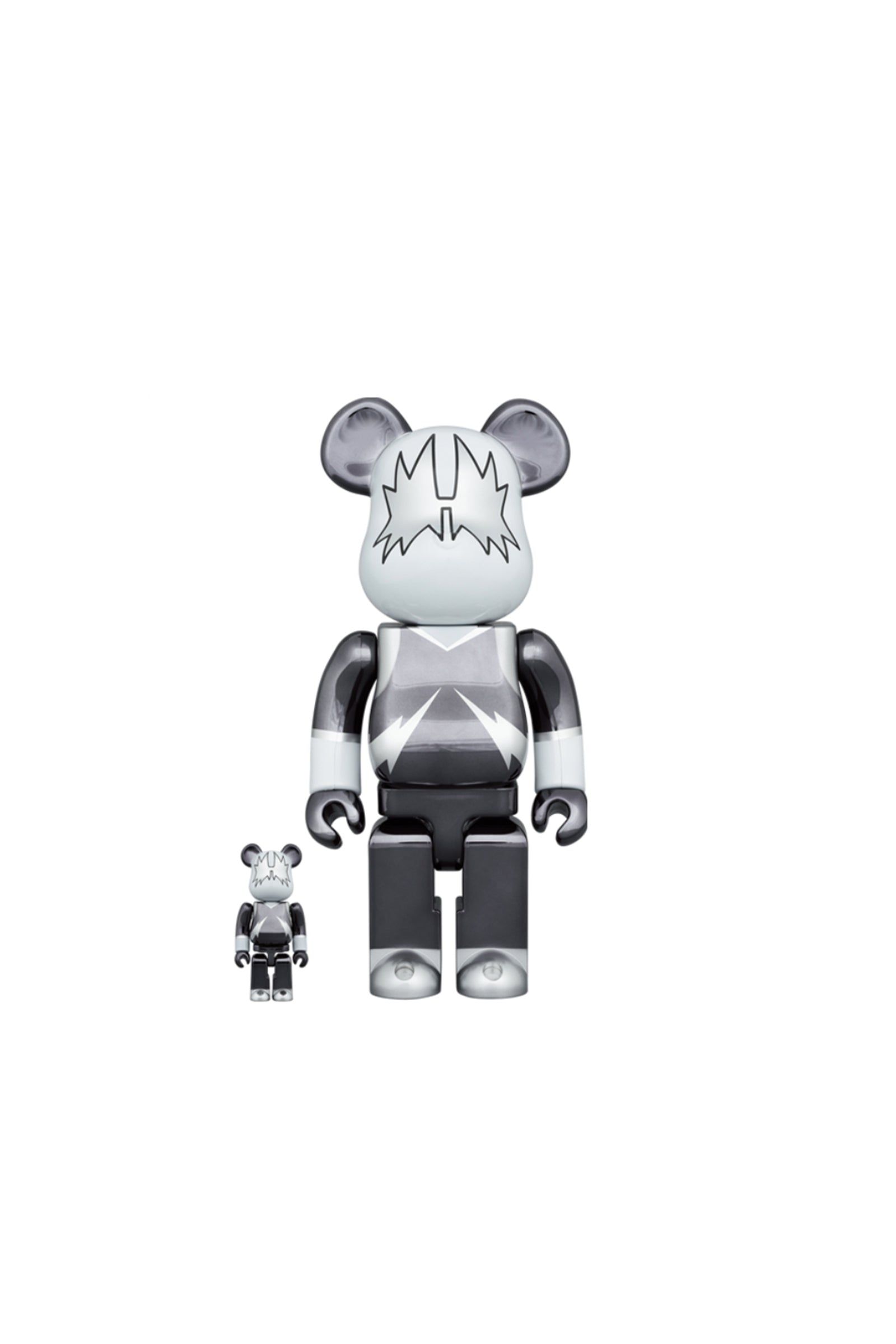 BE@RBRICK DONATELLO CHROME Ver.100％&400％