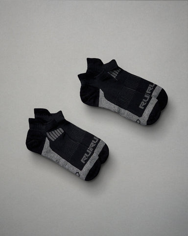 RUDIS Black/Black Knit Essential Socks (2 Pair) | RUDIS