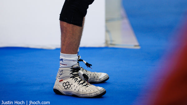 Zain wears the SF-Tbilisi Wrestling Shoes
