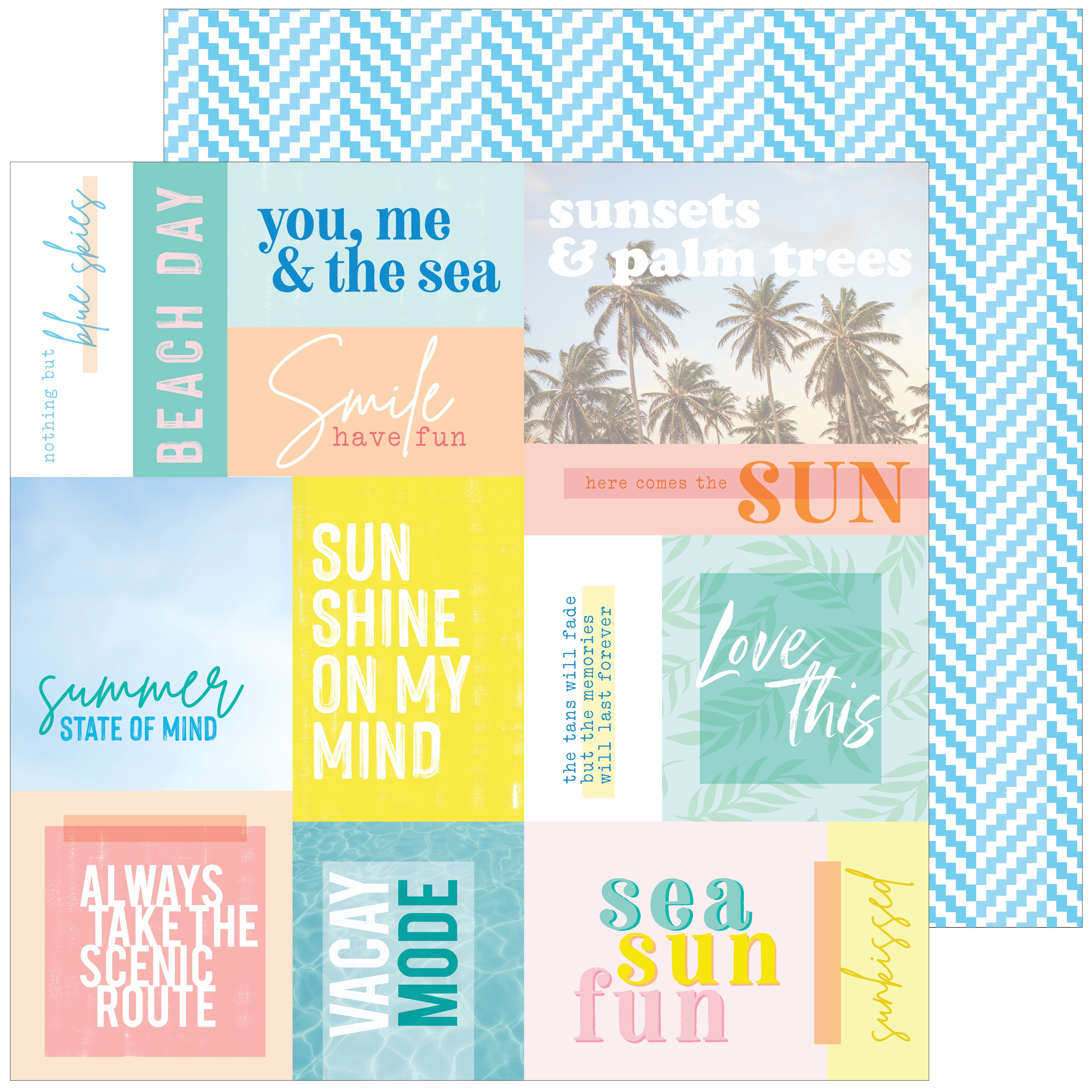 Sunshine on my Mind: 12 x 12 Paper Pack – Pinkfresh Studio
