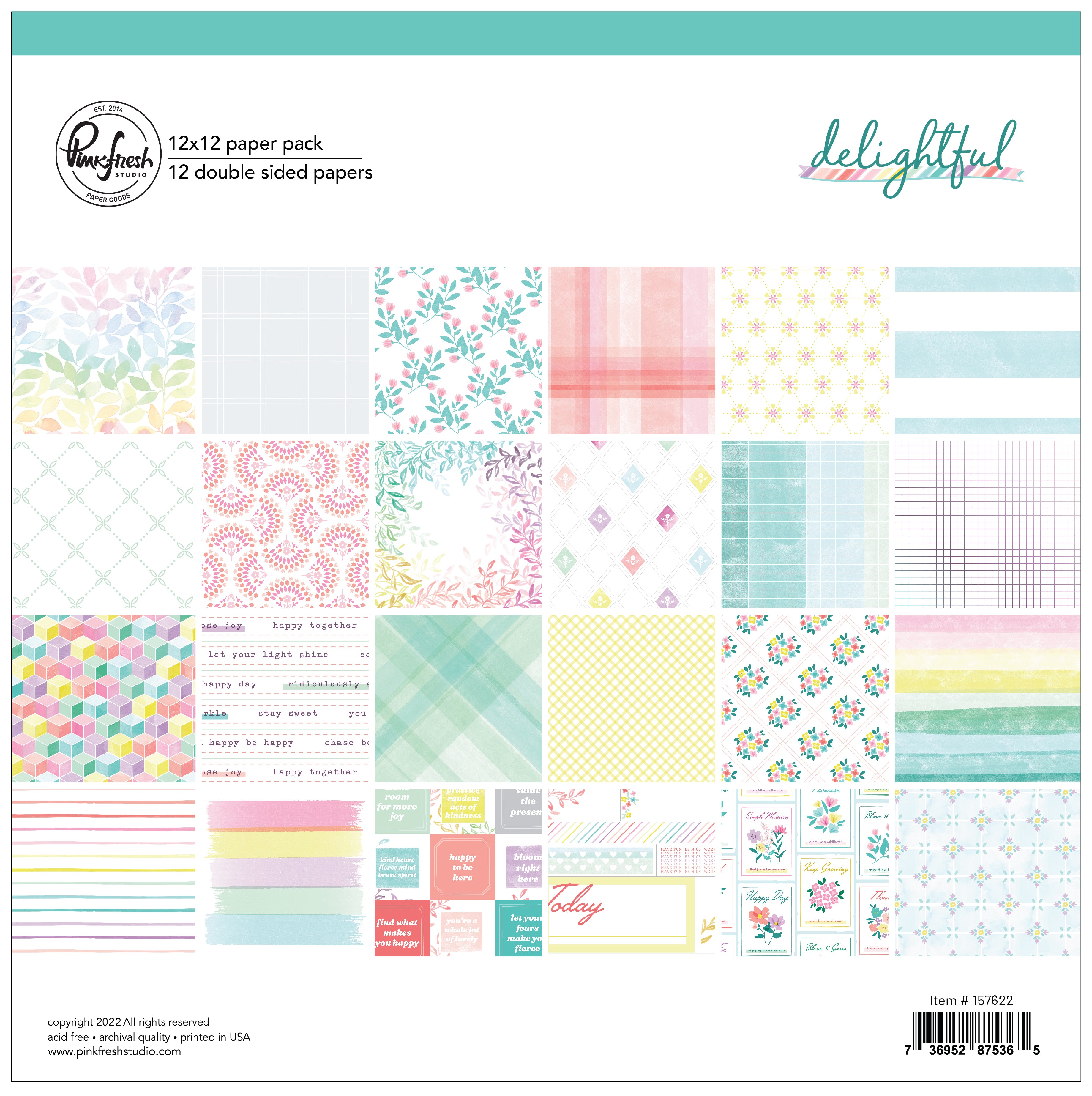 ~SPRING GLITTER ~12X12 SCRAPBOOK CARDSTOCK PAPER PAD 24  LOT~RECOLLECTIONS~NEW