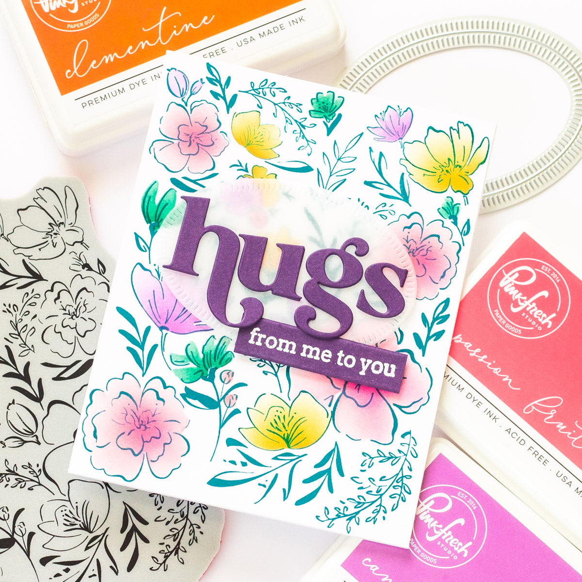 Inky Floral Hugs | Angela Simpson