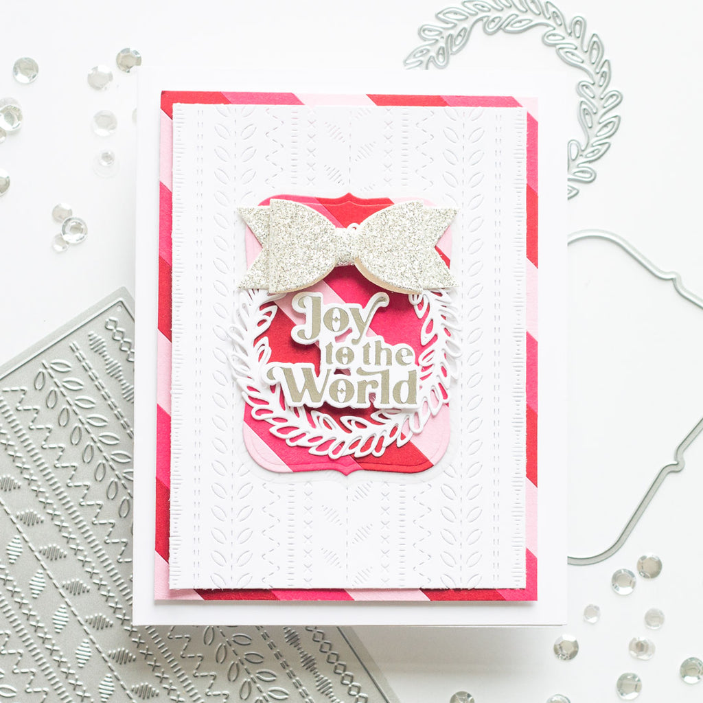 Stitches and Stripes Holiday Card