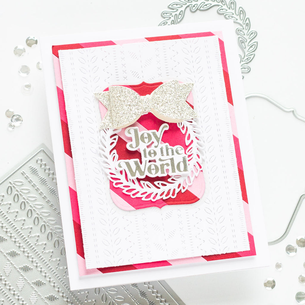 Stitches and Stripes Holiday Card