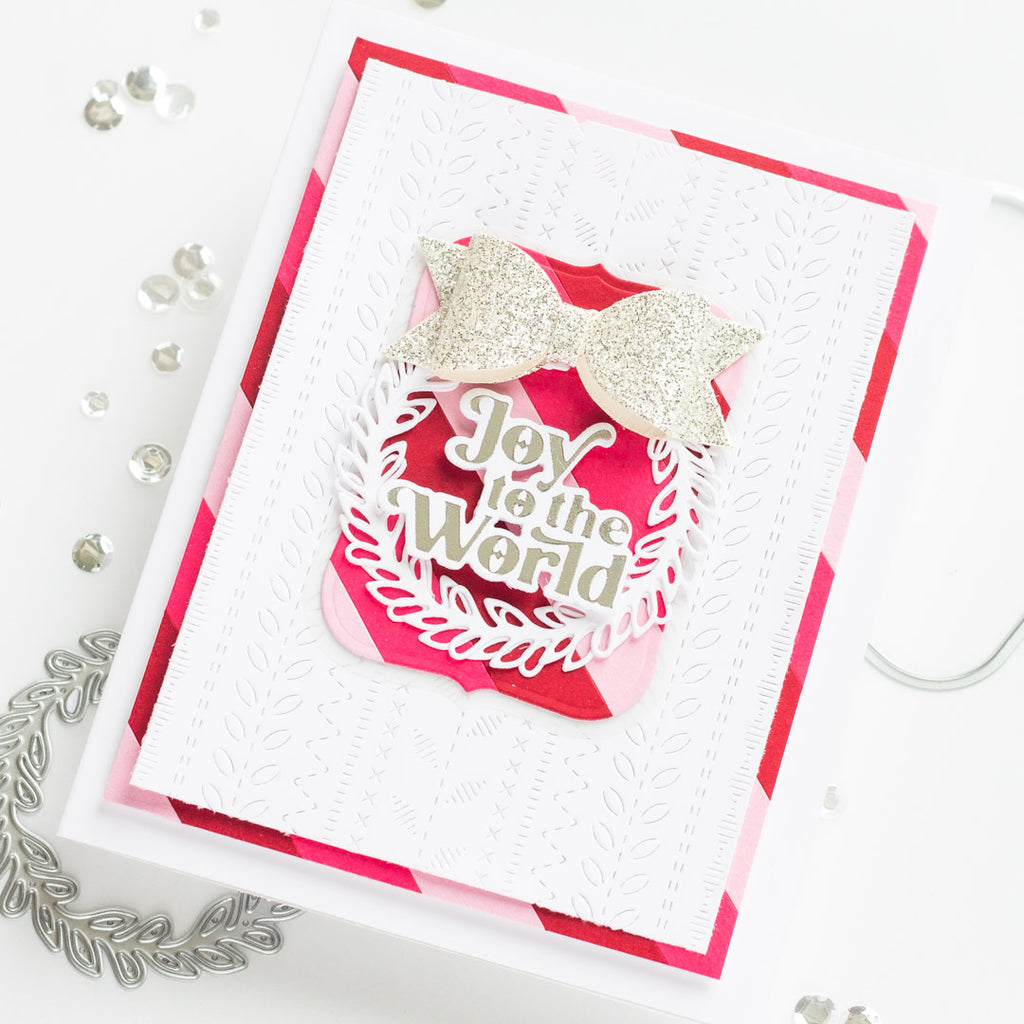 Stitches and Stripes Holiday Card