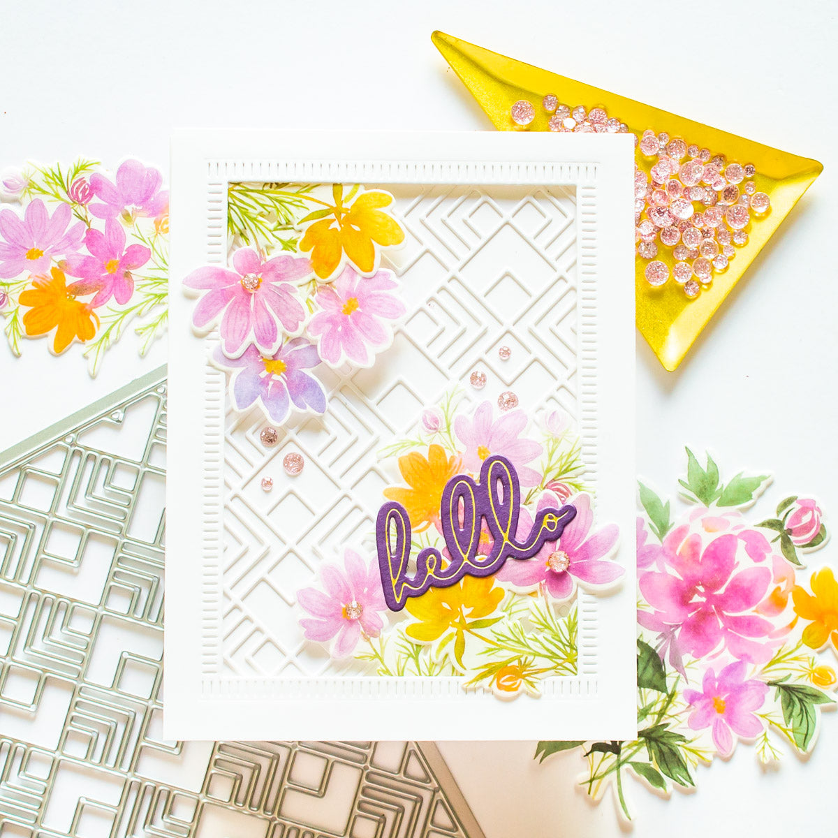 Whimsical Blooms Washi Card | Angela Simpson