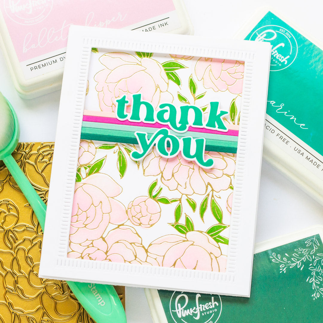 Peony Print Thank You Card | Angela Simpson