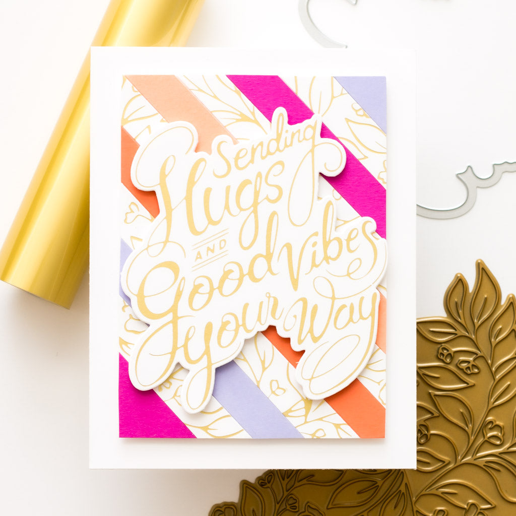 Sweet Blooms and Stripes Card