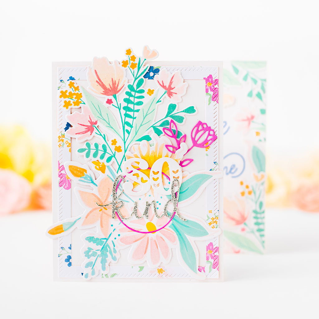 Two Takes with Stamped Florals | Ivana Camdzic – Pinkfresh Studio