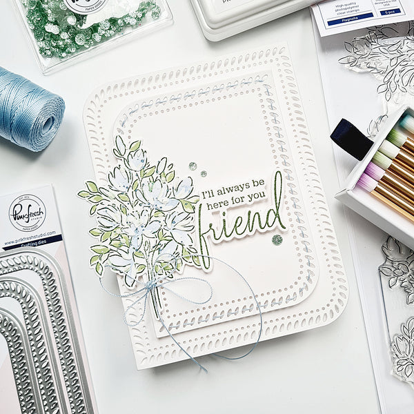 Artistic Magnolias stamp – Pinkfresh Studio