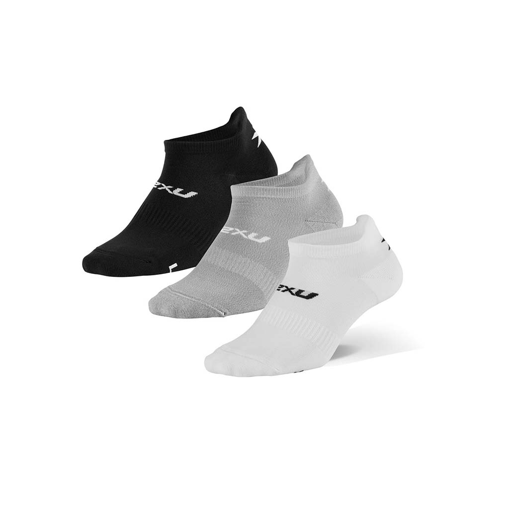 2XU Ankle Socks chaussettes de course a pied homme (paquet de 3)