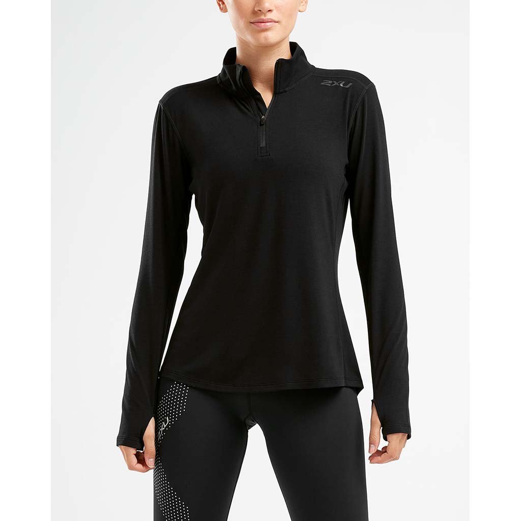 2XU Heat 1/4 Zip Top chandail de course a pied femme