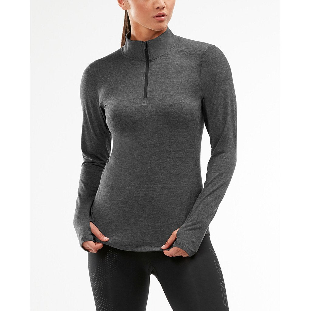 2XU Heat 1/4 Zip Top chandail de course a pied femme