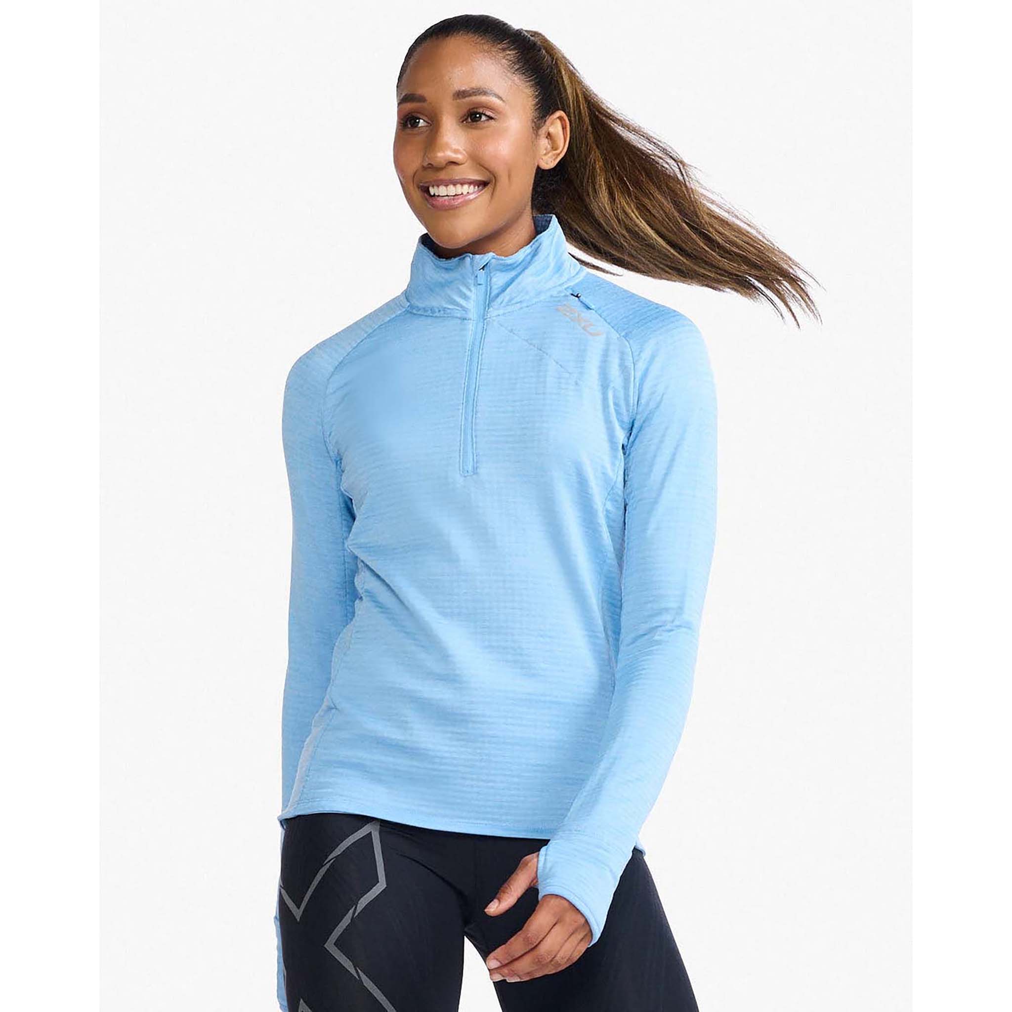 2XU chandail Ã  manches longues Ignition 1/4 Zip pour femme