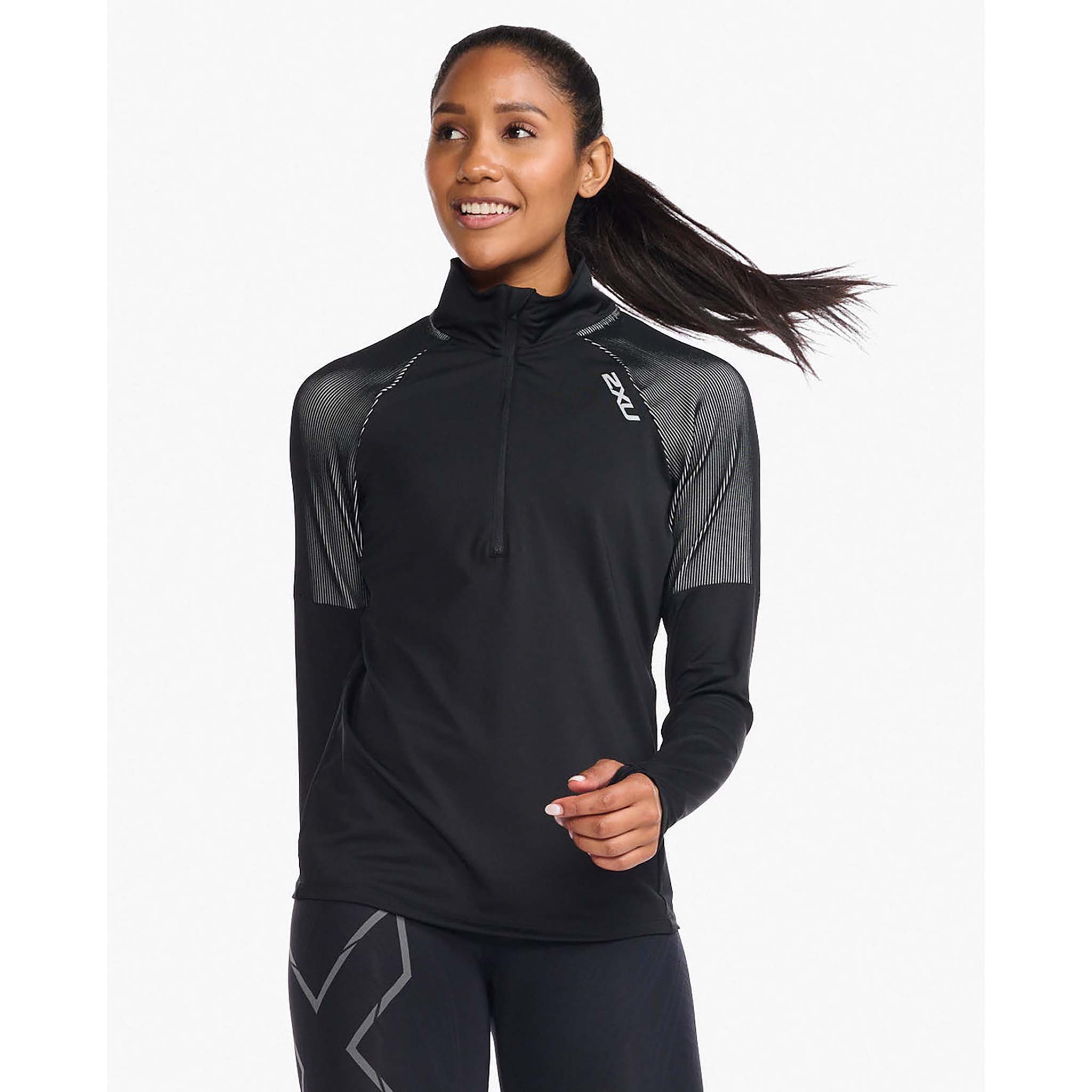 2XU Light Speed chandail manches longues 1/2 Zip pour femme