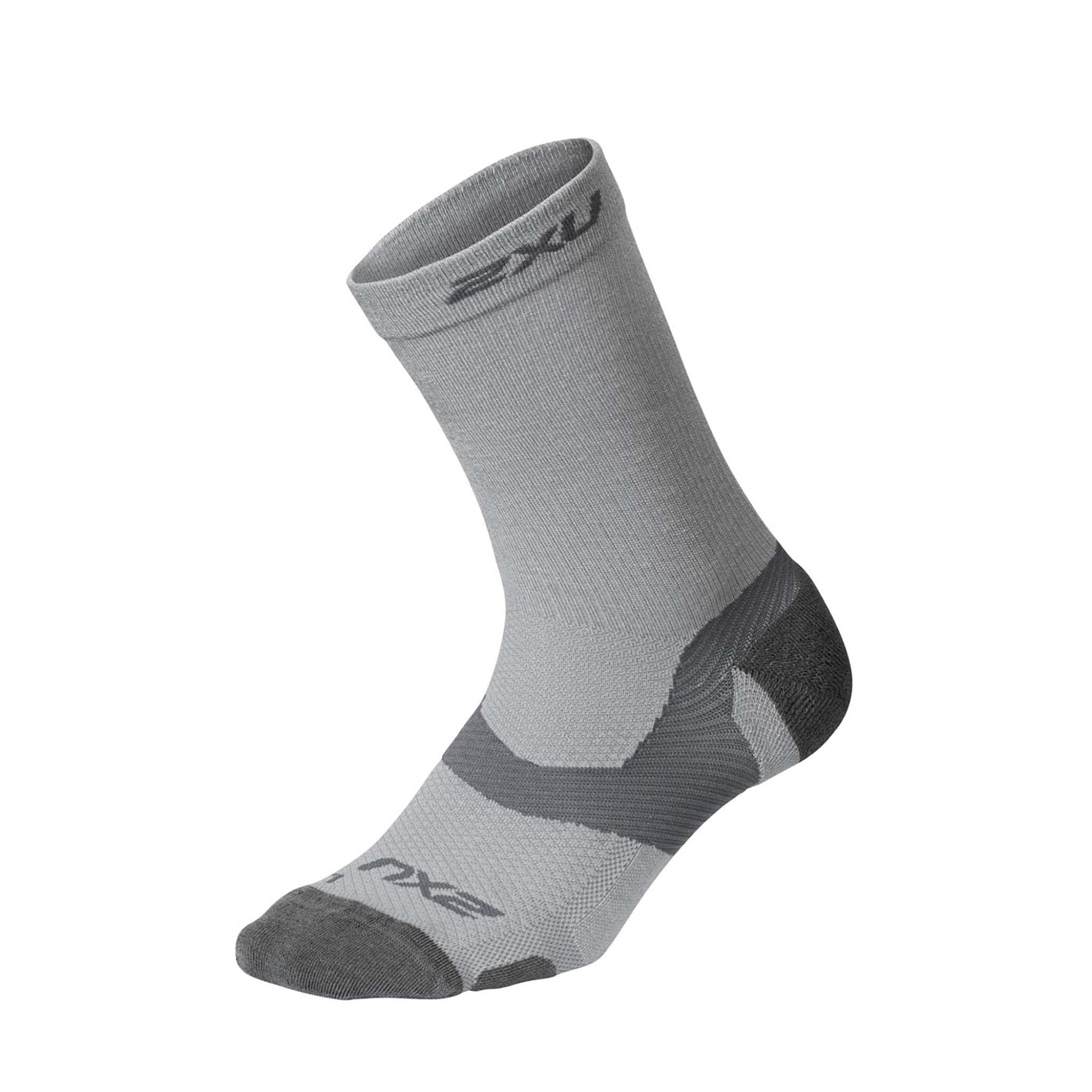 2XU Vectr Merino Light Cushion Crew Socks bas de course a pied unisexe