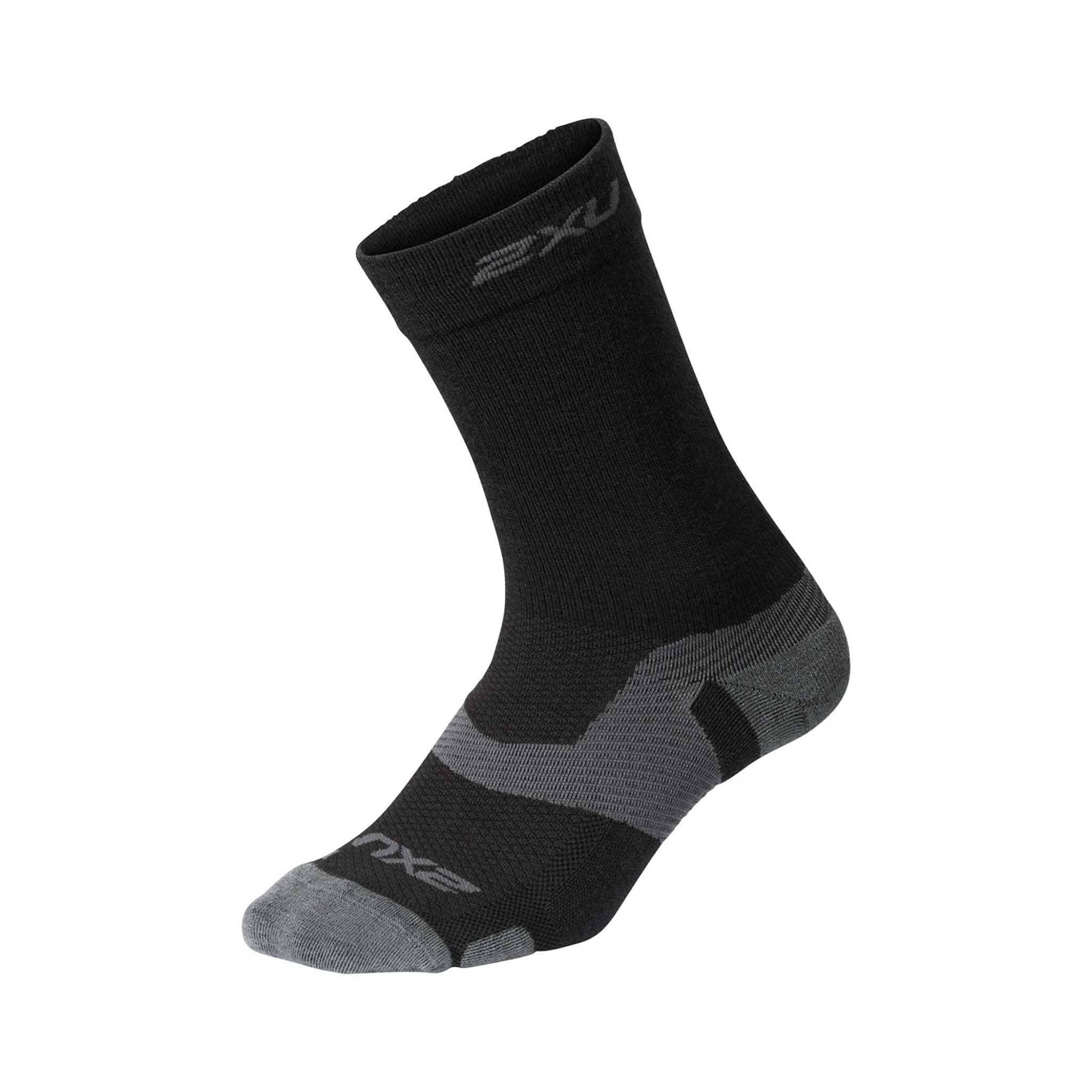 2XU Vectr Merino Light Cushion Crew Socks bas de course a pied unisexe